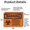 Signmission Biohazard Level II This Laboratory With Symbol OSHA Warning Sign, Vinyl Decal, 18in W x 12in L, 2PK OS-2PACK-WS-D-1218-L-11985 - alternate 6